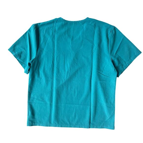 Figs Men's Leon Scrub Top in Pacific Blue Size XXL - Picture 2 of 5